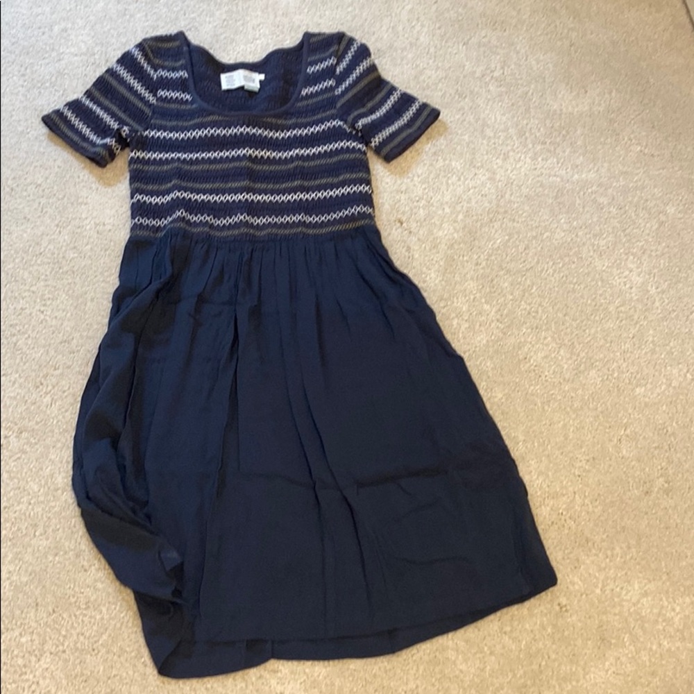 Short sleeve smocked dress